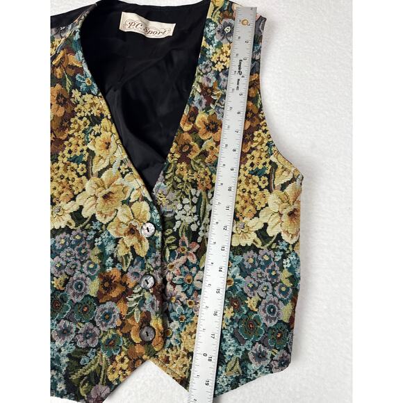 Vintage tapestry vest women’s M - Picture 6 of 7